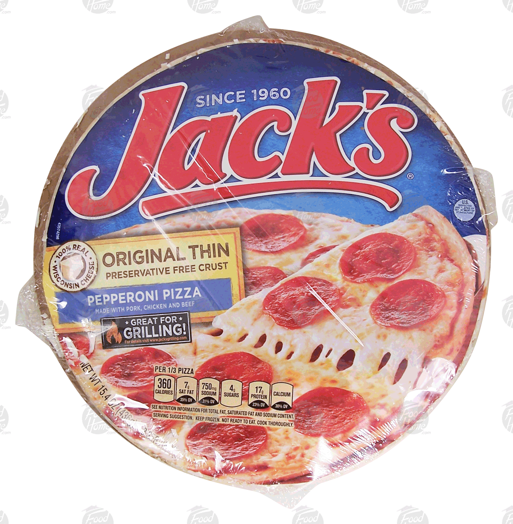 Jack's Original Thin pepperoni pizza Full-Size Picture